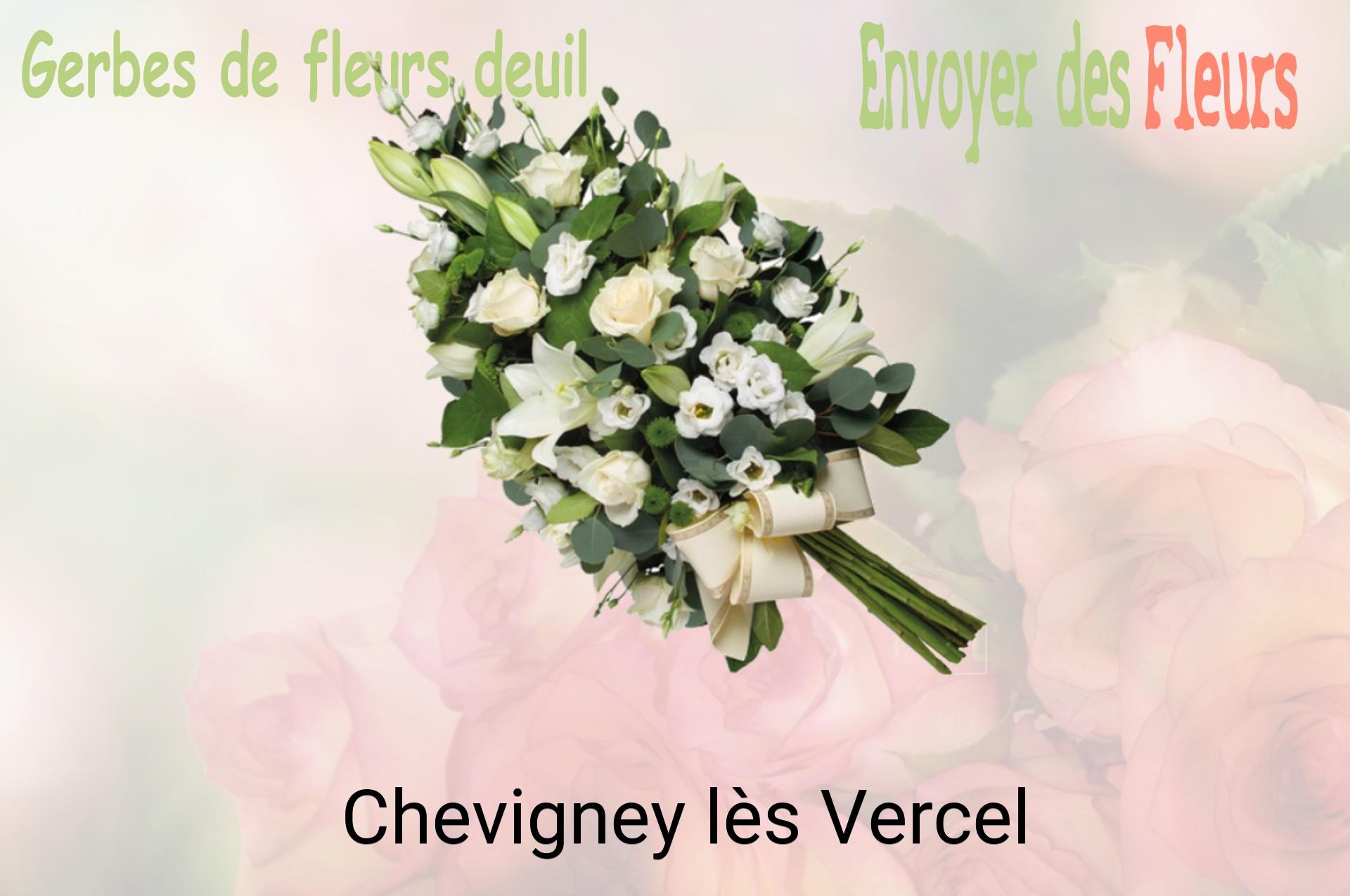 Gerbe de fleurs de deuil livrée à Chevigney-lès-Vercel